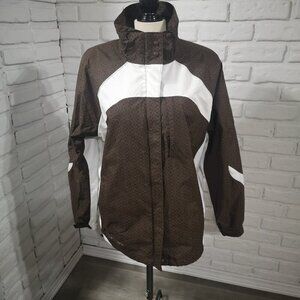 Columbia Sportswear Company Ladies Size XL Brown & Cream Jacket
